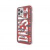 iPhone 12/iPhone 12 Pro Cover Graphic Snap Case AOP Red/Grey