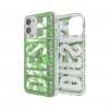 iPhone 12 Mini Cover Snap Case Clear AOP Black/Green