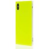 iPhone Xs Max Cover Square Case Neon Gul