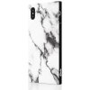iPhone Xs Max Cover Square Case Marble Hvid