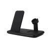 Trådløs Triple QI-lader til Mobil/Watch/Airpods 20W Sort