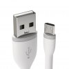 Flexibel Micro-USB Kabel - 15 cm Hvid