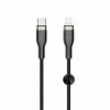 Kabel METAL Series USB-C/Lightning 2m Sort