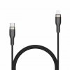 Kabel METAL Series USB-C/Lightning 2m Sort