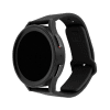 Samsung Galaxy Watch 20mm Armbånd Silicone Sporty Strap Sort