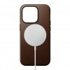 iPhone 14 Pro Cover Modern Leather Case Brun