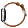 Apple Watch 42/44/45mm/Apple Watch Ultra Armband Modern Band Silver Hardware English Tan