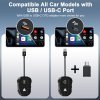 THT-020-9 Apple Carplay/Android Auto Kablet til trådløs adapter Sort