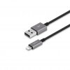 USB-A ladekabel til Lightning 3m Sort