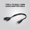 Adapter USB-C till 2 x 3.5mm