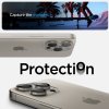 iPhone 15 Pro/iPhone 15 Pro Max Kameralinsebeskytter GLAS.tR EZ Fit Optik Pro 2-pak Natural Titanium