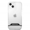 iPhone 13 Mini Cover Electroplated Horizontal Stripes Hvid Transparent