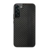 Samsung Galaxy S22 Cover Leather Stripe Carbon Sort