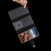 Apple iPhone X/Xs Mobilplånbok Kortholder til 12 kort Löstagbart Cover Sort