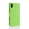 Apple iPhone Xr Plånboksetui PU-læder Litchi Grøn