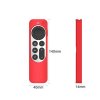 Apple TV 4K 2021/Apple TV Remote (gen 2) Cover Silikone Rød