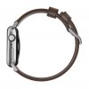 Apple Watch 38/40/41mm Armbånd Modern Strap Sølv/Rustic Brown