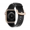 Apple Watch 38/40/41mm Armbånd Modern Strap Slim Guld/Sort