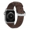 Apple Watch 42/44/45mm/Apple Watch Ultra Armbånd Traditional Strap Sølv/Rustic Brown