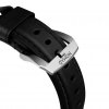 Apple Watch 42/44/45mm/Apple Watch Ultra Armbånd Traditional Strap Sølv/Sort