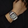 Apple Watch 44mm Armbånd med Cover Rustfrit stål Sølv