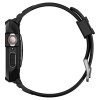Apple Watch 44/45mm Cover Armbånd Rugged Armor Pro Sort