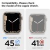 Apple Watch 45mm Cover med ArmbÃ¥nd Liquid Air Pro Sort