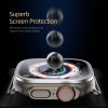 Apple Watch Ultra Skærmbeskytter Aluminium Hærdet glas Sølv