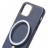 Leather Backcover MagSafe for iPhone 12 & 12 Pro Navy