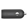 Biloplader BOOST↑CHARGE™ 18W USB-C PD + USB-C Lightning Kabel Sort