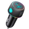 Biloplader CCN01 60W Car Charger with Light Button USB-A USB-C