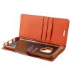 Canvas Diary Series till Galaxy S9 Plånboksetui Stof PU-læder TPU Orange