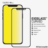 ExoGlass Curved till iPhone Xs Max/11 Pro Max Skærmbeskytter Full Size Sort