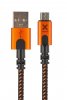 Xtreme USB-A to Micro USB Cable 1.5m Sort Orange