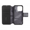 iPhone 15 Pro Etui Leather Detachable Wallet Sort