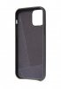 iPhone 12 Pro Max Leather Backcover Sort