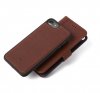 2 in 1 Leather Wallet Case Magnet for iPhone 6/7/8/SE Brown