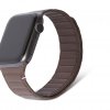 Apple Watch 42/44/45mm/Apple Watch Ultra Armbånd Leather Magnetic Traction Strap Lite Brown