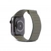 Apple Watch 44/42/45mm Armbånd Leather Magnetic Traction Strap Olive