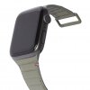 Apple Watch 44/42/45mm Armbånd Leather Magnetic Traction Strap Olive