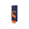 Original Galaxy S21 FE Cover Silicone Cover with Strap Navy