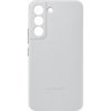 Original Galaxy S22 Cover Leather Cover Light Gray