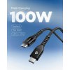 Essential Kabel Fabric USB-C/USB-C 100W 1m Sort
