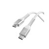 Essential Kabel Fabric USB-C/USB-C 100W 1m Hvid