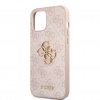 iPhone 12/iPhone 12 Pro Cover Metal Logo Lyserød