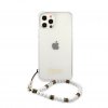 iPhone 12 Pro Max Cover Script & Pearls Hvid Klar