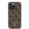 iPhone 15 Pro Max Cover 4G Metal Triangle Strass Brun