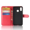 Huawei P20 Lite Plånboksetui PU-læder Litchi Rød