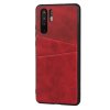 Huawei P30 Pro Cover med Kortholder Rød