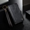 iPhone 7/8/SE Plånboksetui Qin Series Löstagbart Cover Sort